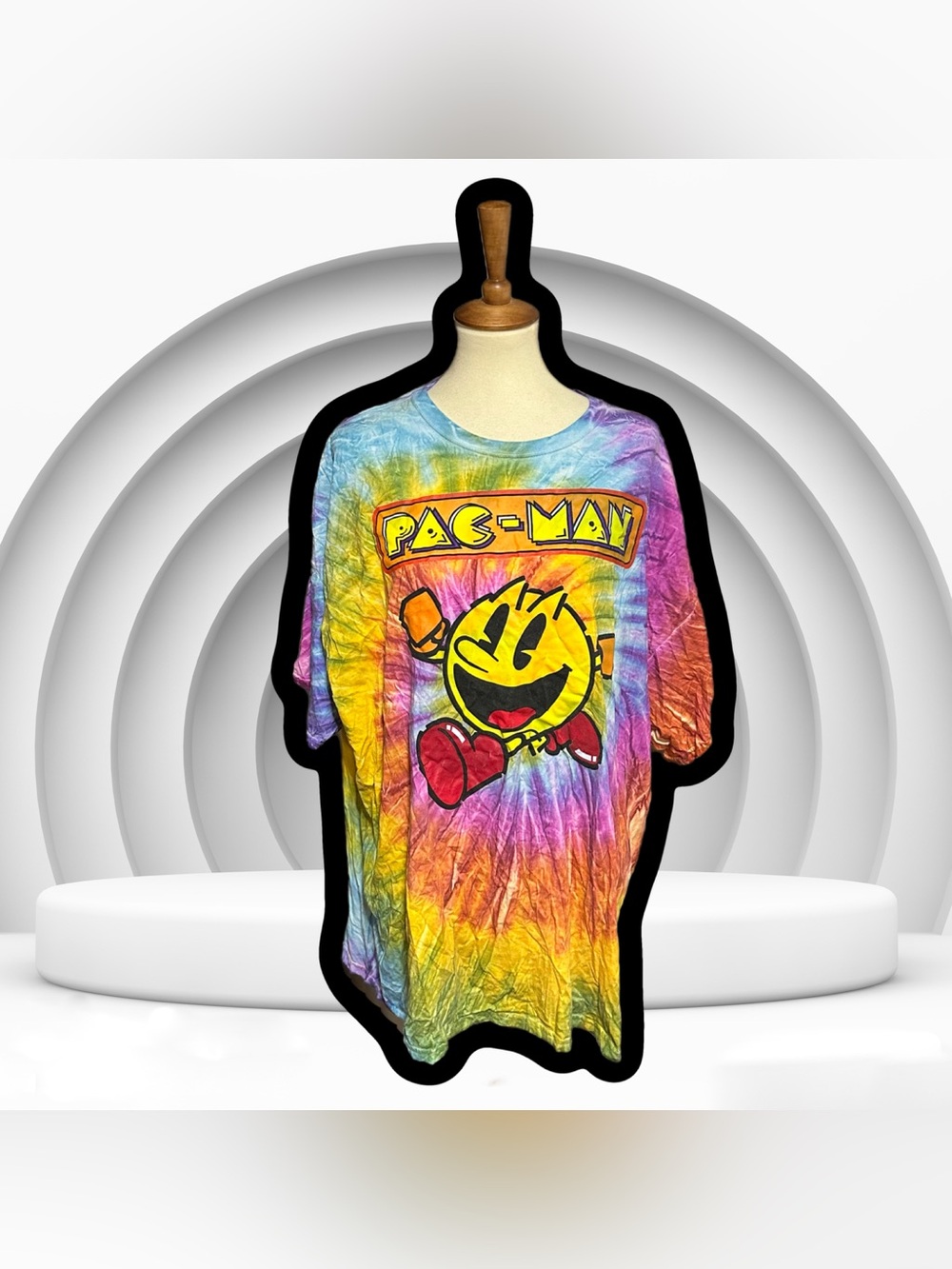 🌈 Tie-Dye PAC MAN Graphic Tee